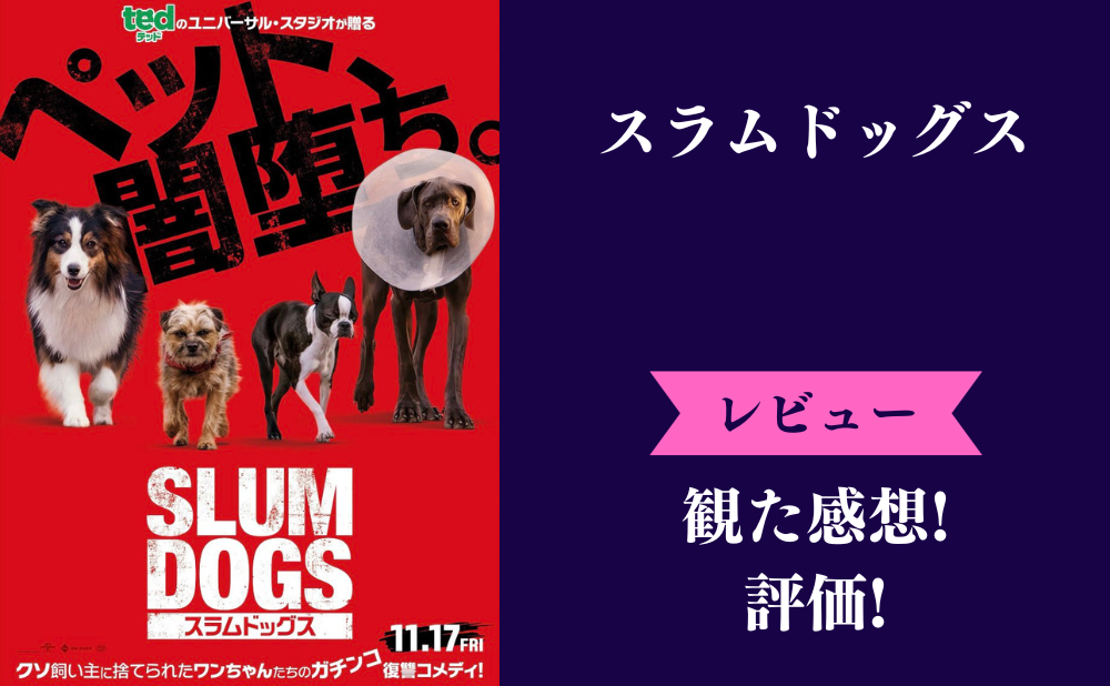 スラムドッグスの評価とネタバレ感想！子供は気まずくて微妙なのかみんなの反応も調査【PG12映画】